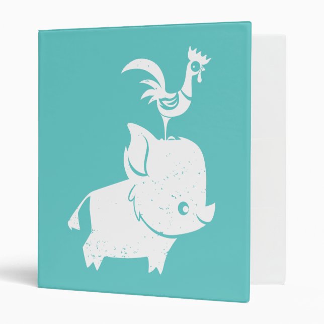 Moana | Pua & Heihei - Silhouette Binder (Front/Inside)