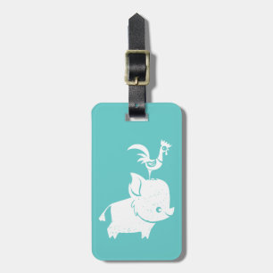 Moana Pua & Heihei - Silhouette Luggage Tag