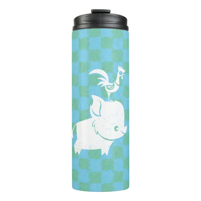 Moana | Pua & Heihei - Silhouette Thermal Tumbler (Front)
