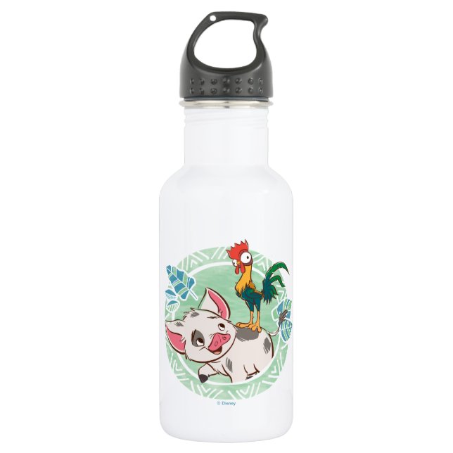 Moana | Pua & Heihei Voyagers 532 Ml Water Bottle (Front)