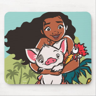 Moana   Pua & Heihei - Voyagers Mouse Pad