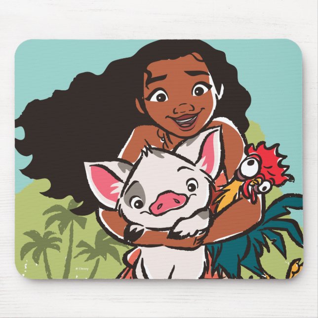 Moana | Pua & Heihei - Voyagers Mouse Pad (Front)