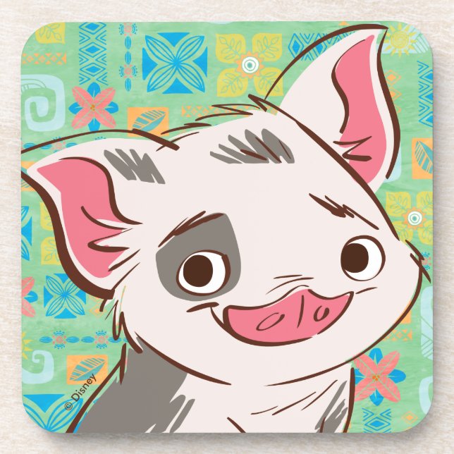 Moana | Pua - I'm No Bacon Coaster (Front)