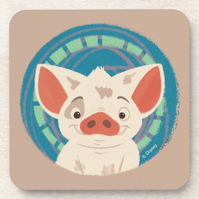 Moana | Pua The Pig Coaster (Front)