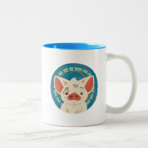 Moana   Pua The Pig Two-Tone Coffee Mug