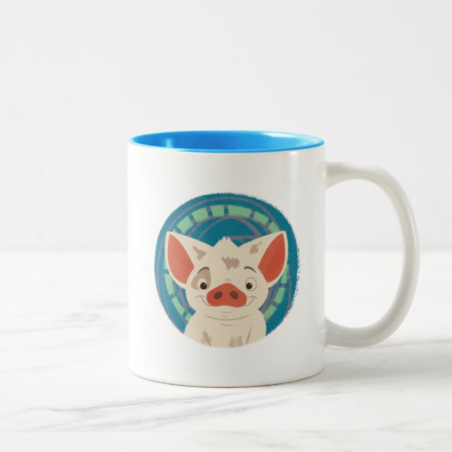 Moana | Pua The Pig Two-Tone Coffee Mug (Right)