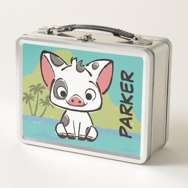 Moana | Pua The Pot Bellied Pig Metal Lunch Box (Front)