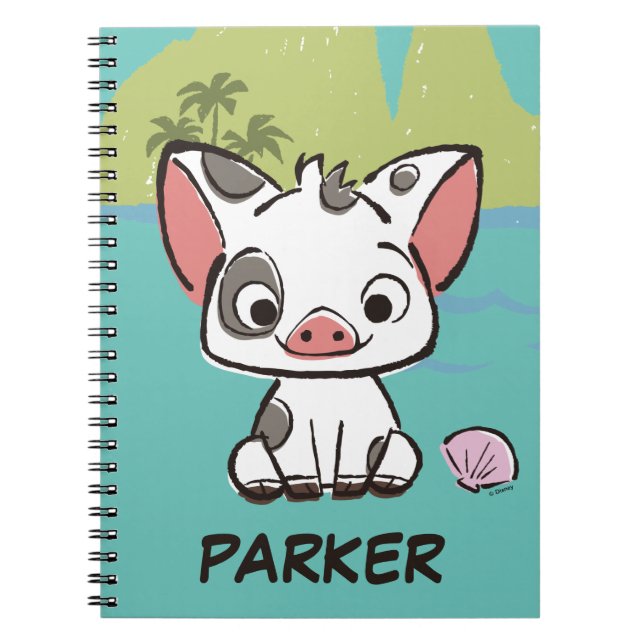 Moana | Pua The Pot Bellied Pig  Notebook (Front)