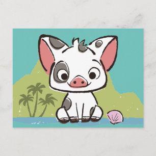 Moana   Pua The Pot Bellied Pig  Postcard