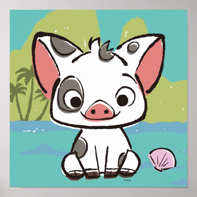 Moana | Pua The Pot Bellied Pig  Poster (Front)