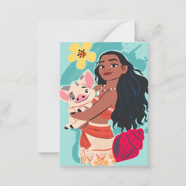 Moana & Pua Valentine's Day Card (Front)