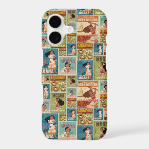 Moana Retro Poster Pattern
