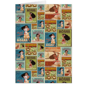 Moana   Retro Poster Pattern
