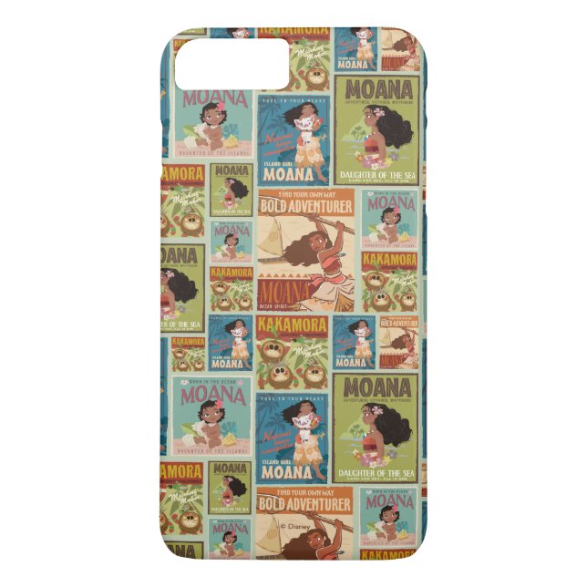 Moana | Retro Poster Pattern Case-Mate iPhone Case (Back)