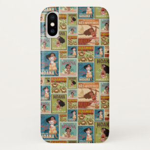 Moana   Retro Poster Pattern iPhone X Case
