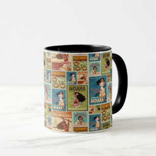 Moana   Retro Poster Pattern Mug