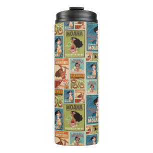 Moana   Retro Poster Pattern Thermal Tumbler