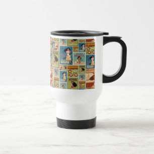 Moana Retro Poster Pattern Travel Mug
