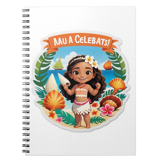 Moana’s Island Birthday Vibes! Notebook (Front)