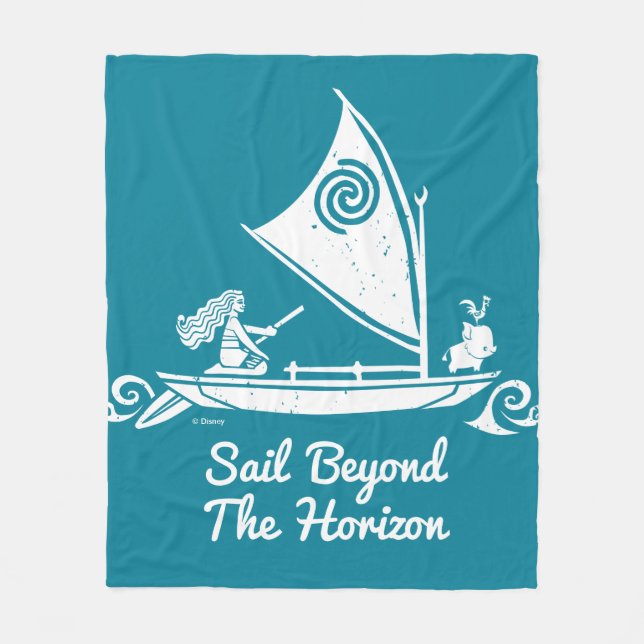 Moana | Sail Beyond The Horizon Fleece Blanket (Front)