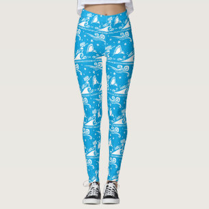Moana Sail By The Stars - Pattern Leggings