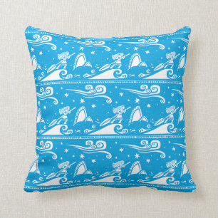 Moana   Sail By The Stars - Pattern Throw Pillow