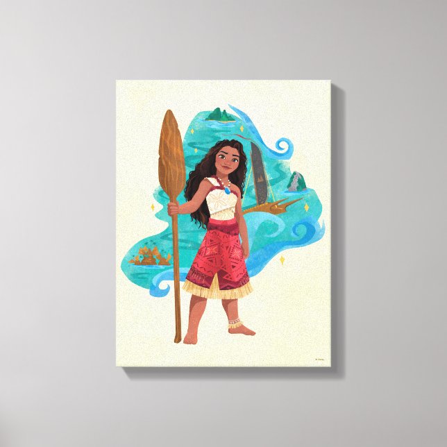 Moana Sailing Spirit Canvas Print (Front)