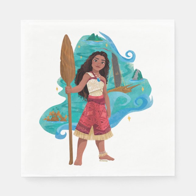 Moana Sailing Spirit Napkin (Front)