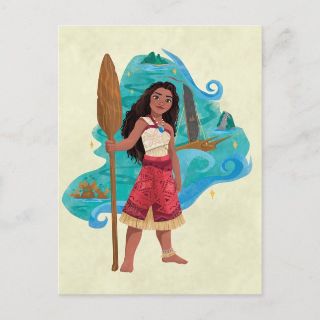 Moana Sailing Spirit Postcard (Front)