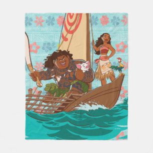 Moana   Set Your Own Course Fleece Blanket