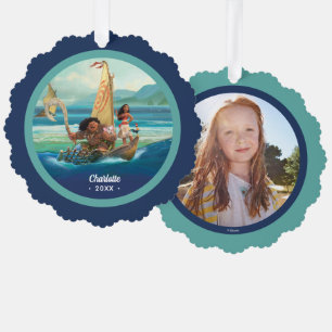 Moana   Set Your Own Course Ornament Card