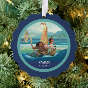 Moana   Set Your Own Course Ornament Card