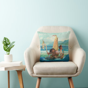 Moana   Set Your Own Course Throw Pillow