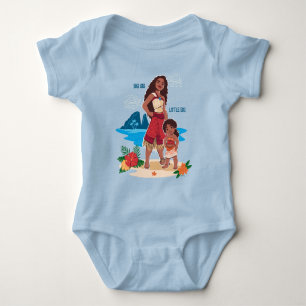 Moana & Simea: Big Sis Little Sis Baby Bodysuit