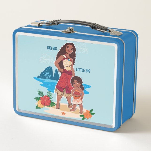 Moana & Simea: Big Sis Little Sis Metal Lunch Box (Front)