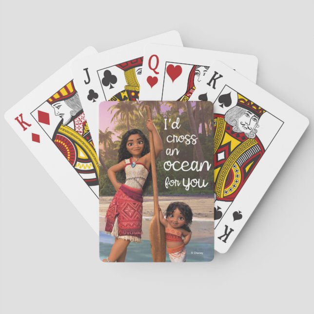 Moana & Simea: I'd Cross an Ocean Playing Cards (Back)