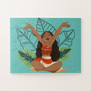 Moana Sitting Among the Leaves Jigsaw Puzzle