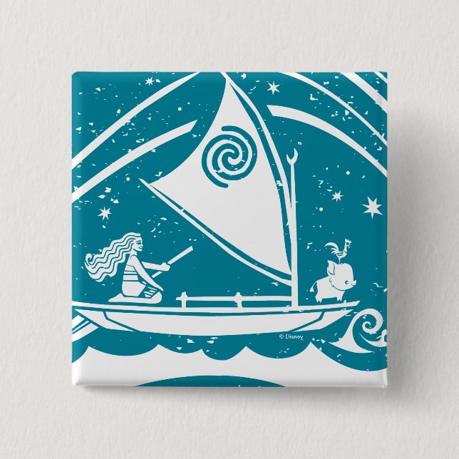 Moana | Star Reader 2 Inch Square Button (Front)