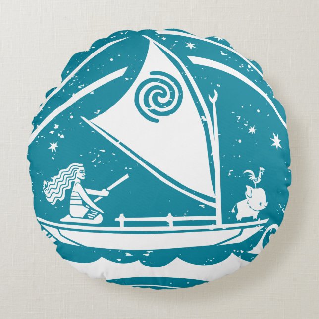 Moana | Star Reader Round Pillow (Front)