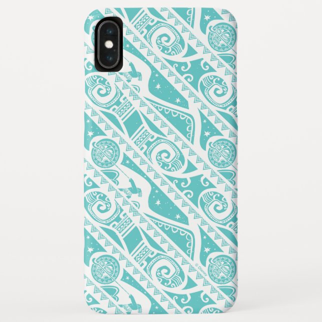 Moana | Teal Tribal Pattern Case-Mate iPhone Case (Back)