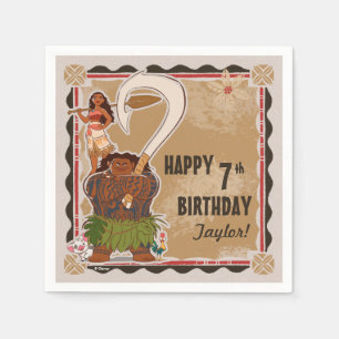 Moana Tribal Birthday Napkin