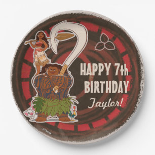 Moana Tribal Birthday Paper Plate
