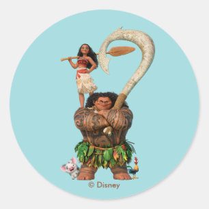 Moana True To Your Heart Classic Round Sticker