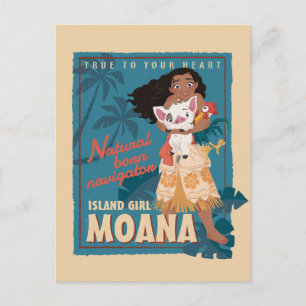 Moana True to Your Heart Postcard