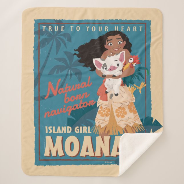 Moana | True to Your Heart Sherpa Blanket (Front)