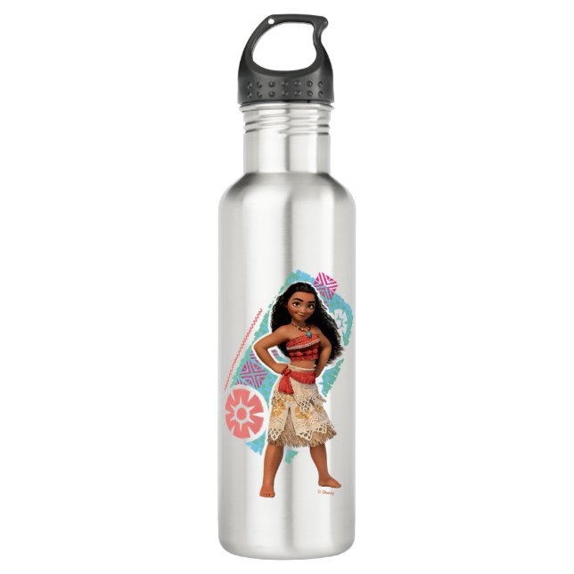 Moana | Vintage Island Girl 710 Ml Water Bottle (Front)