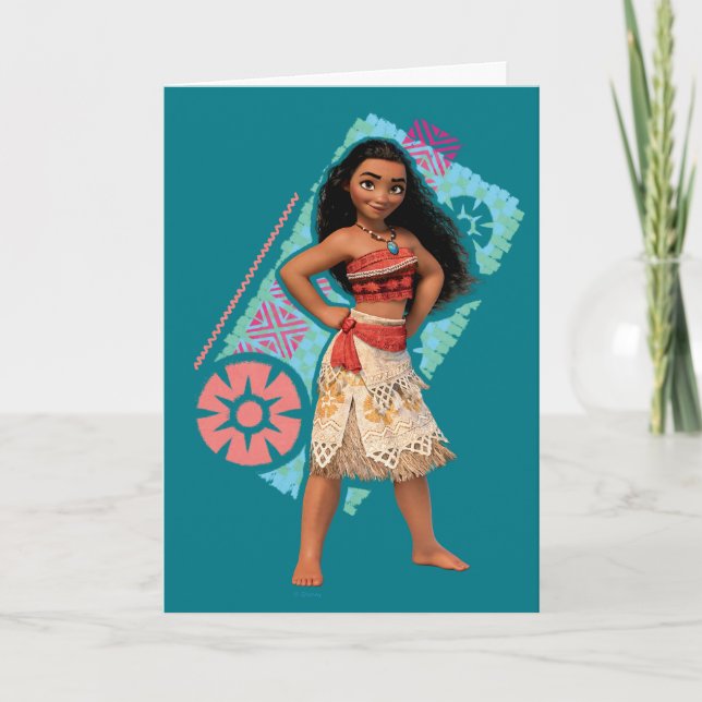 Moana | Vintage Island Girl Card (Front)