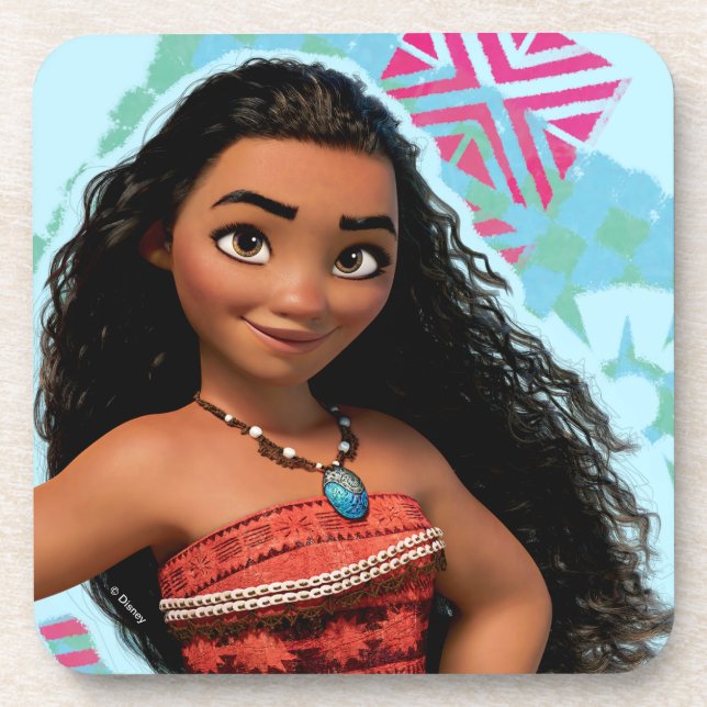 Moana | Vintage Island Girl Coaster (Front)