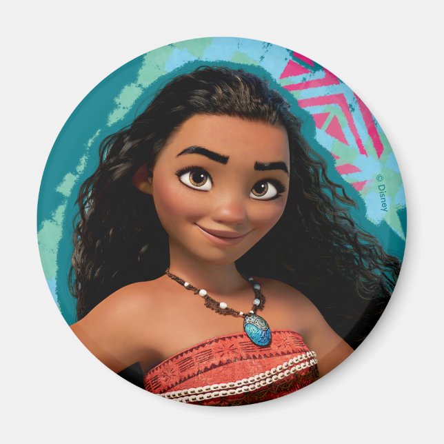 Moana | Vintage Island Girl Magnet (Front)