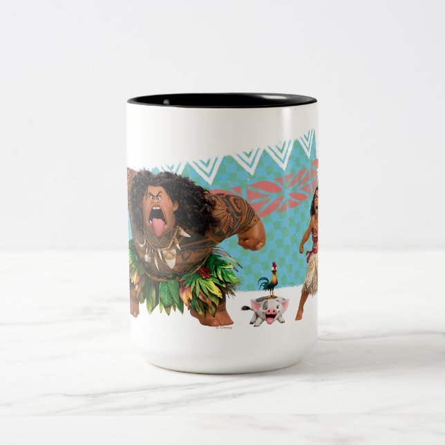 Moana | We Are All Voyagers Two-Tone Coffee Mug (Center)